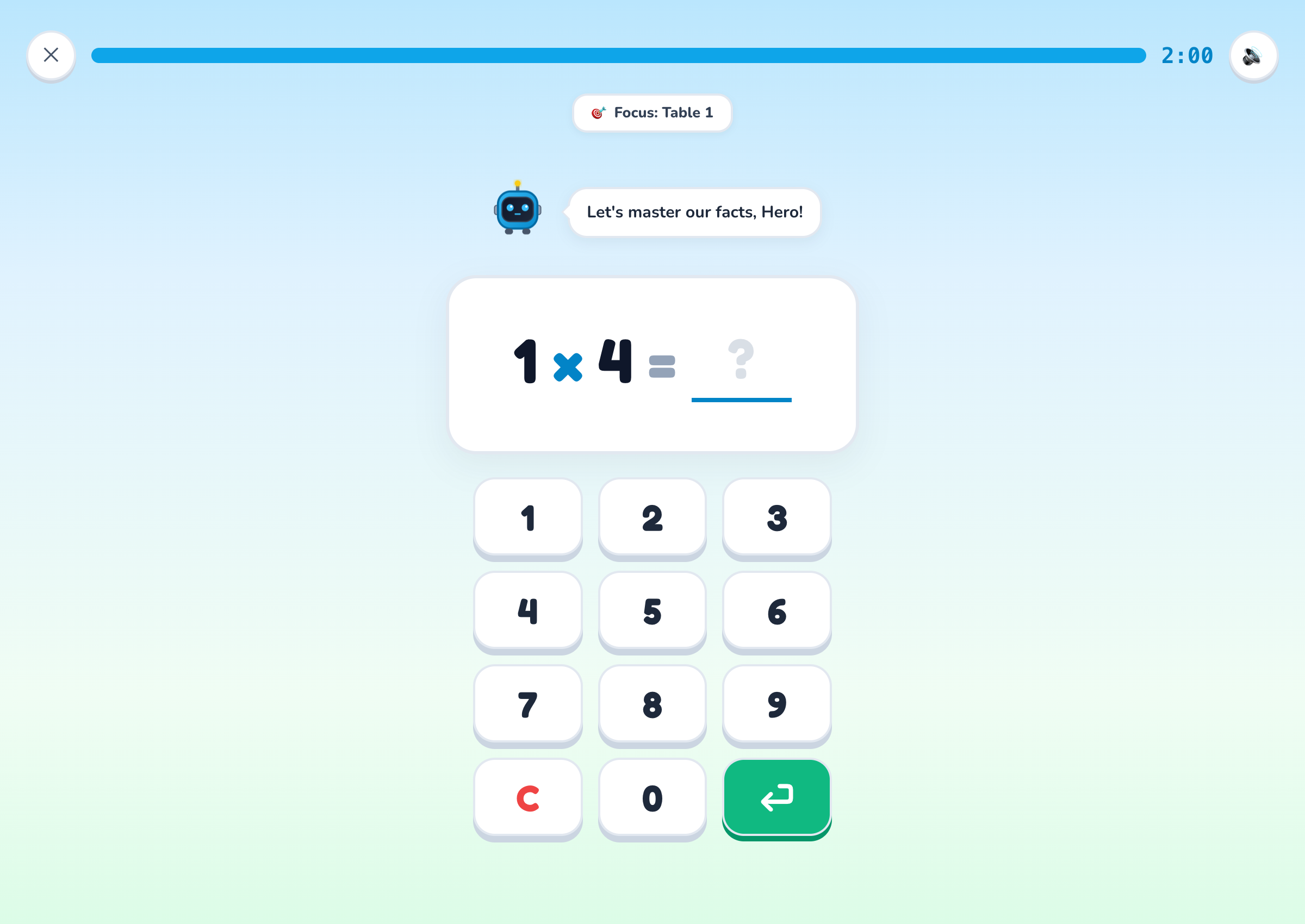 Real TimesHero Tactile Drill Console with 72px keypad and mascot companion